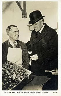 Appeal Collection: 1st Earl Haig at a British Legion Poppy Factory