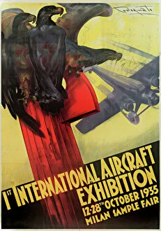 Speeding Gallery: 1st International Aircraft Exhibition Poster