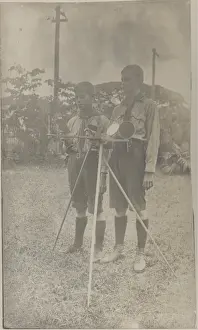 Optical Prints: 1st Port of Spain scouts with heliograph, Trinidad