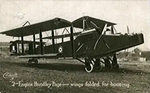 With Prints: 2-Engine Handly Paige Biplane, England