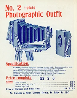 No 2 Half Plate Photographic Camera Outfit