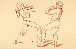 1788 Gallery: 2 MEN BOXING 1788