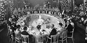 Images Dated 23rd September 2015: A 2000 dinner party at the Savoy, 1910