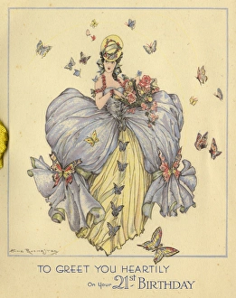 Images Dated 17th December 2015: 21st Birthday Card by Anne Rochester