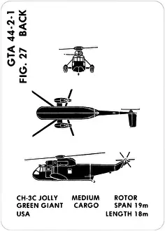 July1977 Prints: 27a CH-3C Jolly Green Giant - incorrect:- SH-3A Sea King