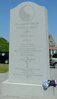 Omaha Prints: US 29th Infantry Division Memorial Omaha Beach