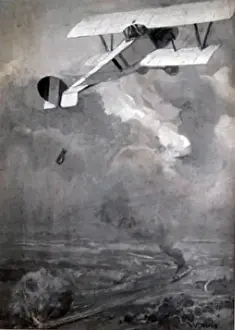 Awarded Prints: 2nd Lieutenant Leslie Frederick Forbes bombing the railway