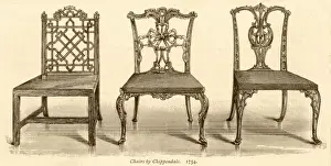 3 Chairs Chippendale