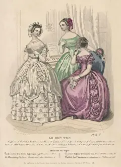 Coil Prints: 3 Evening Dresses 1843