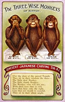 Images Dated 2nd October 2007: 3 Wise Monkeys / Japanese