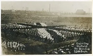 Forming Prints: 3360 Boys form a Union Flag on Empire Day, Sheffield