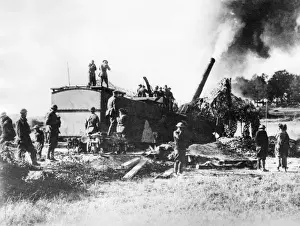 Noisy Prints: 340 mm gun on Western Front, northern France, WW1