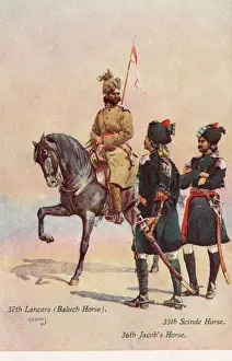 Armed Prints: 37th Lancers 35th, Scinde Horse, 36th Jacobs Horse