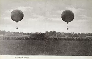 Air Balloons Gallery: 3D Stereoscopic Image, Titled A Balloon Ascent