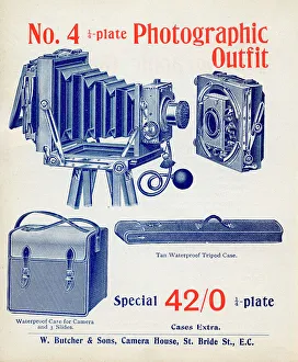 List Prints: No 4 Quarter Plate Photographic Camera Outfit