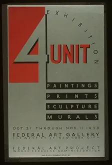 Murals Prints: 4 unit exhibition - paintings, prints, sculpture, murals 4 u
