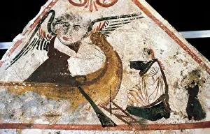 Tombstone Prints: 4th Century Bc Acheron Aeneid Allegoric Allegorical