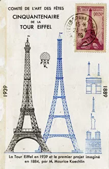 Parisian Collection: 50th Anniversary celebration of the Eiffel Tower, Paris