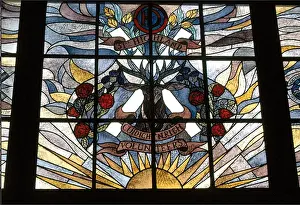 Population Prints: 51st Highland Division Stained Glass Window, Vught