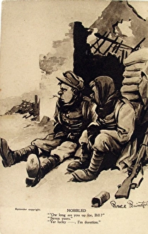 Images Dated 1st May 2012: 6 Bruce Bairnsfather postcards