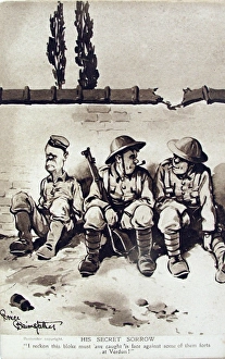 Images Dated 1st May 2012: 6 Bruce Bairnsfather postcards