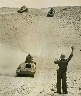 Desert Collection: 6th Battalion Royal Tank Corps - manoeuvres in Egypt