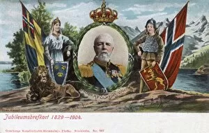 Images Dated 8th August 2016: The 75th Birthday of King Oscar II of Sweden
