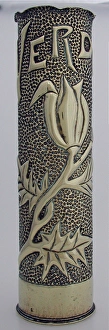 Images Dated 4th October 2008: 76 mm shellcase with an Art Deco design of floral embossing