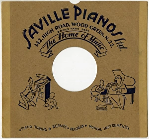 Records Gallery: 78 rpm record cover, Saville Pianos Ltd