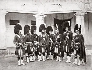 79th Highlanders, British army regiment, India c. 1860 s