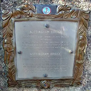 Badges Prints: 85th Field Company RE, Nottingham Bridge, Courseulles