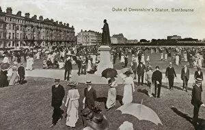 Images Dated 28th November 2011: 8th Duke of Devonshires Statue - Eastbourne