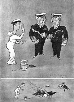 Seamen Prints: The A. B. who asked for a light! By H. M. Bateman