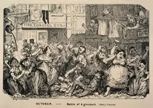 Drunken Prints: A-Gin-Court Battle, 1838