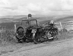 Images Dated 4th May 2020: A. J. S. M1 or M2 with sidecar