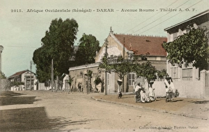 Senegalese Gallery: A. O. F. Theatre at Avenue Roume in Dakar, Senegal