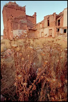 Images Dated 8th December 2015: Abandoned buildings, Belchite, Spain
