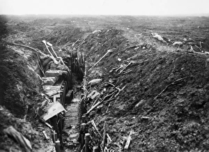 Images Dated 22nd May 2014: Abandoned trench on the Western Front, WW1