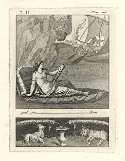 Antichità Gallery: The abandonment of Ariadne on Naxos island by Theseus