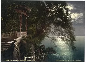 Moon Light Collection: Abbazia, moonlight near the baths, Istria, Austro-Hungary