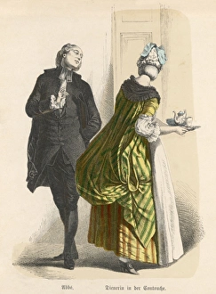 Abbe and Housemaid 1780 Abbe and Housemaid 1780