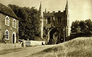 Crenellated Prints: The Abbey Gateway, Colchester, Essex