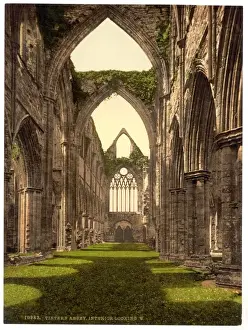 Abbey interior, looking W. Tintern, England