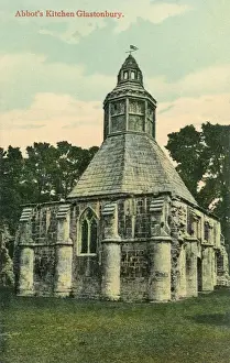 Glastonbury Prints: The Abbots Kitchen, Glastonbury