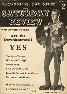 Images Dated 22nd September 2011: Abdication crisis: front cover of the Saturday Review