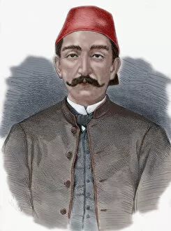 Abdul Collection: Abdul Hamid II (1842-1918). Colored engraving