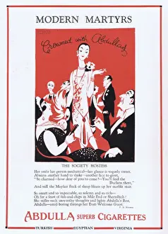 Abdulla Cigarette Advert, 1927