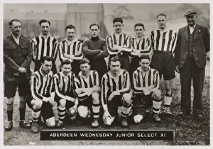 Junior Prints: Aberdeen Wednesday Junior Select XI football team 1934-1935
