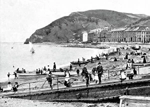 Aberystwyth Collection: Aberystwyth beach early 1900s