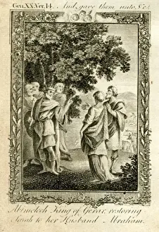 Abimelech restoring Sarah to Abraham
